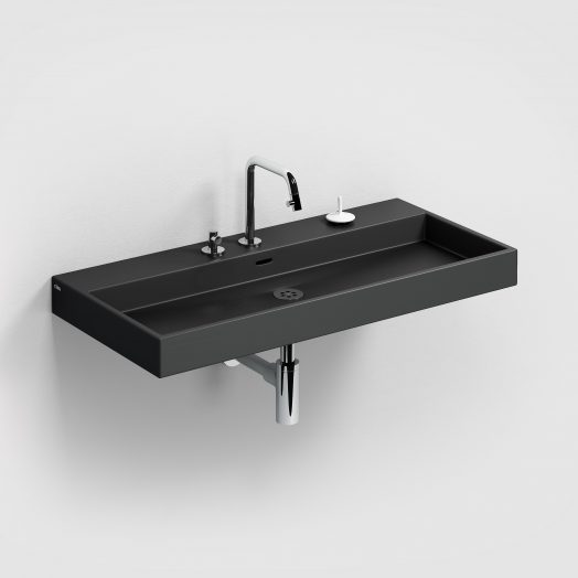 wastafel-wand-opzetwastafel-mat-zwart-keramiek-toilet-badkamer-luxe-sanitair-WashMe-clou-CL0230034-wasbak-kraangaten-zonder-afvoer-plug