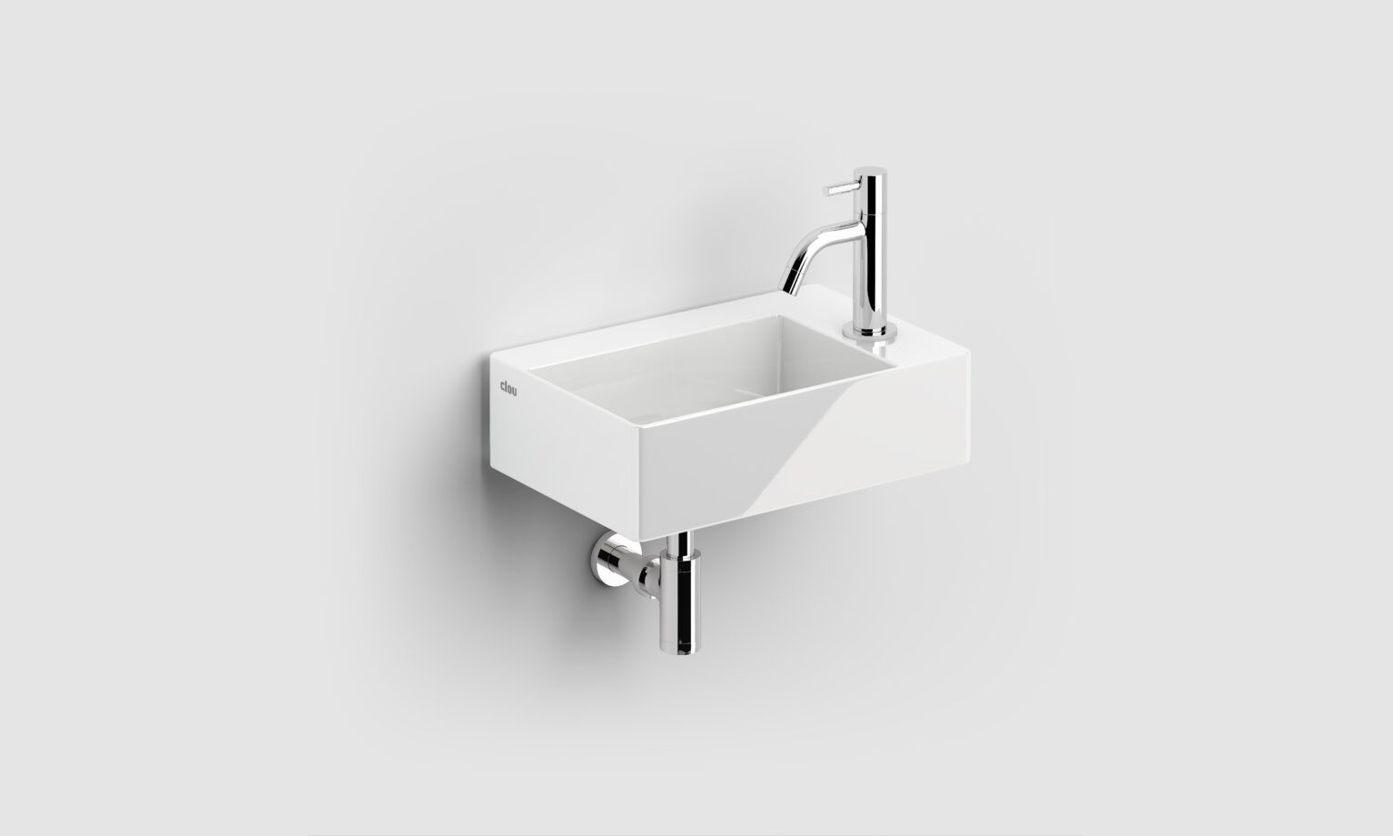 fontein-wastafel-wit-keramiek-toilet-badkamer-luxe-sanitair-NewFlush-2-rechts-clou-CL030342001-wasbakje-wand-opzetwastafel-7mm-wanddikte-afvoer-plug-kraangat