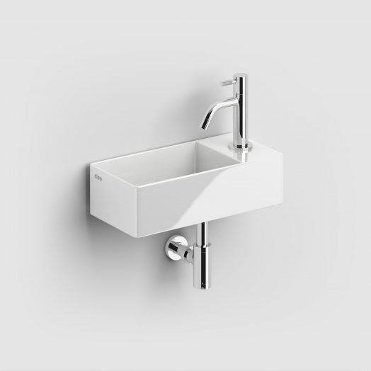 fontein-wastafel-wit-keramiek-toilet-badkamer-luxe-sanitair-NewFlush-3-rechts-clou-CL030343001-wasbakje-wand-opzetwastafel-7mm-wanddikte-afvoer-plug-kraangat