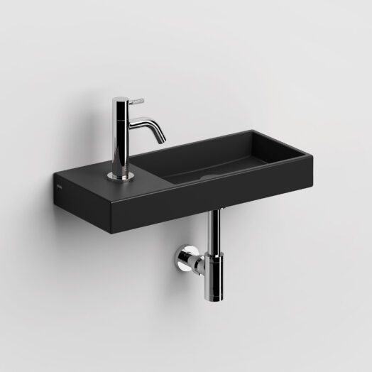 fontein-wastafel-mat-zwart-keramiek-toilet-badkamer-luxe-sanitair-MiniWashMe-links-clou-CL0312234-wasbakje-wand-opzetwastafel-kraangat-45cm