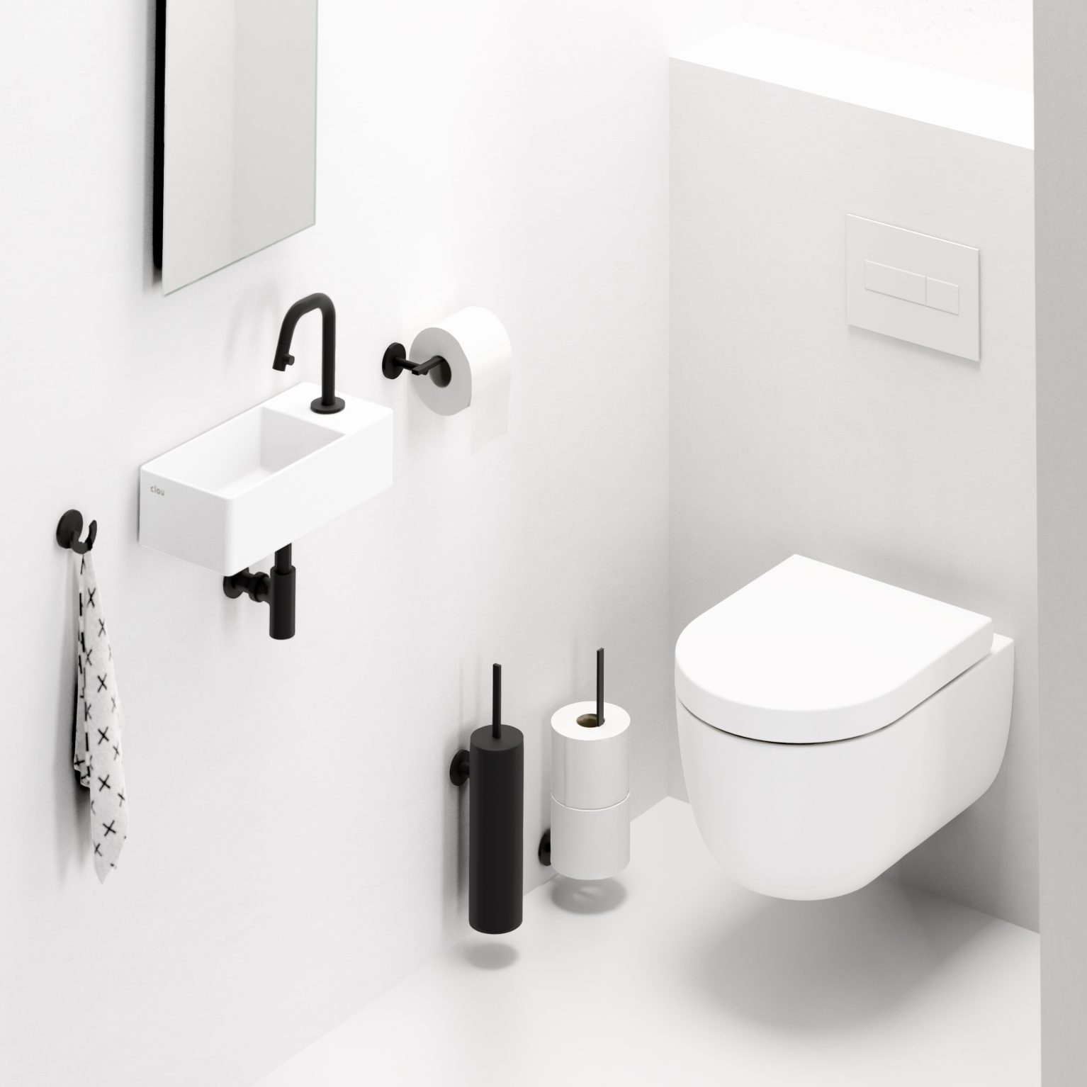toilet-borstel-garnituur-reserve-rolhouder-haakje-sifon-kraan-fontein-wasbakje-wand-accessoires-mat-zwart-toilet-badkamer-luxe-sanitair-Flat-clou-CL090204121-wc-borstel