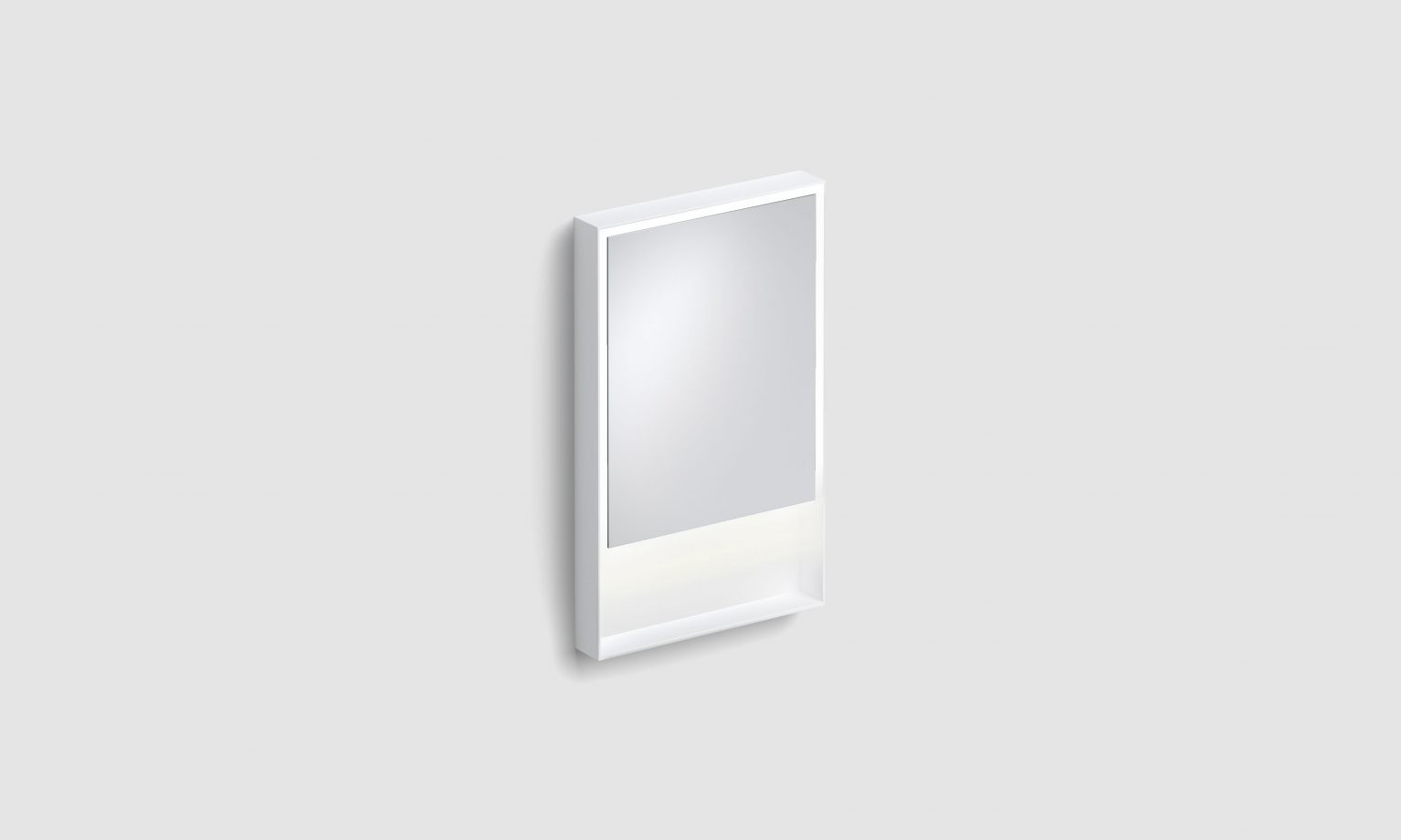 Look at Me spiegel, 50cm, LED-verlichting, IP44, mat wit)