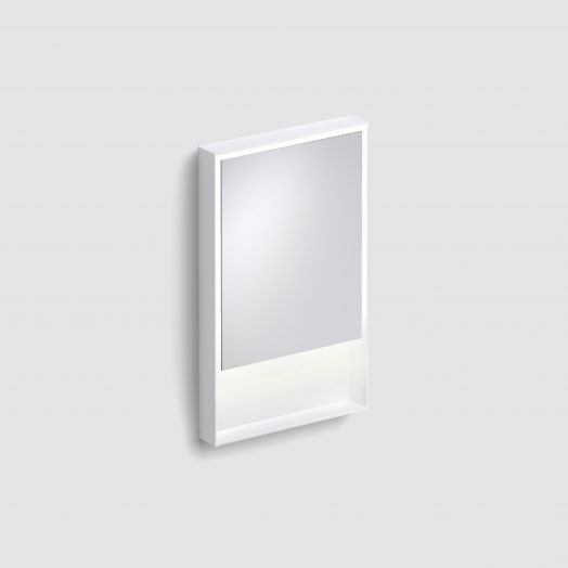 Spiegel-LED-verlichting-met-ophangsysteem-planchet-rechthoekig-50cm-80cm-wit-toilet-badkamer-luxe-sanitair-Flat-clou-CL080805020 