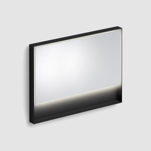 Spiegel-LED-verlichting-met-ophangsysteem-planchet-rechthoekig-110cm-80cm-zwart-toilet-badkamer-luxe-sanitair-Flat-clou-CL080811021