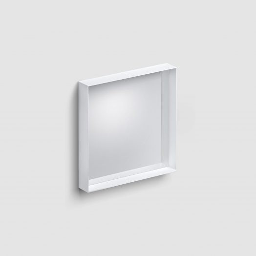 Spiegel-met-ophangsysteem- glazen-planchet-rechthoekig-50cm-50cm-wit-toilet-badkamer-luxe-sanitair-Flat-clou-CL080805020