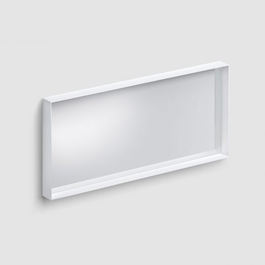Spiegel-met-ophangsysteem- glazen-planchet-rechthoekig-110cm-50cm-wit-toilet-badkamer-luxe-sanitair-Flat-clou-CL080811020