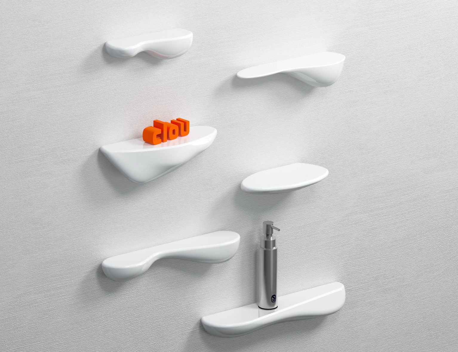 planchet-accessoires-wit-keramiek-toilet-badkamer-luxe-sanitair-Cliff-clou-klein-plankje-planchetje-Sp-shadow-logo-zeepdispenser