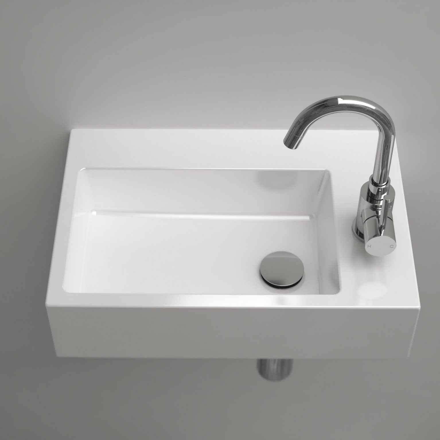 fontein-wastafel-wit-toilet-badkamer-luxe-sanitair-Flush-2-plus-clou-CL0303220-keramiek-kraangat-42,5cm-Sp-shadow