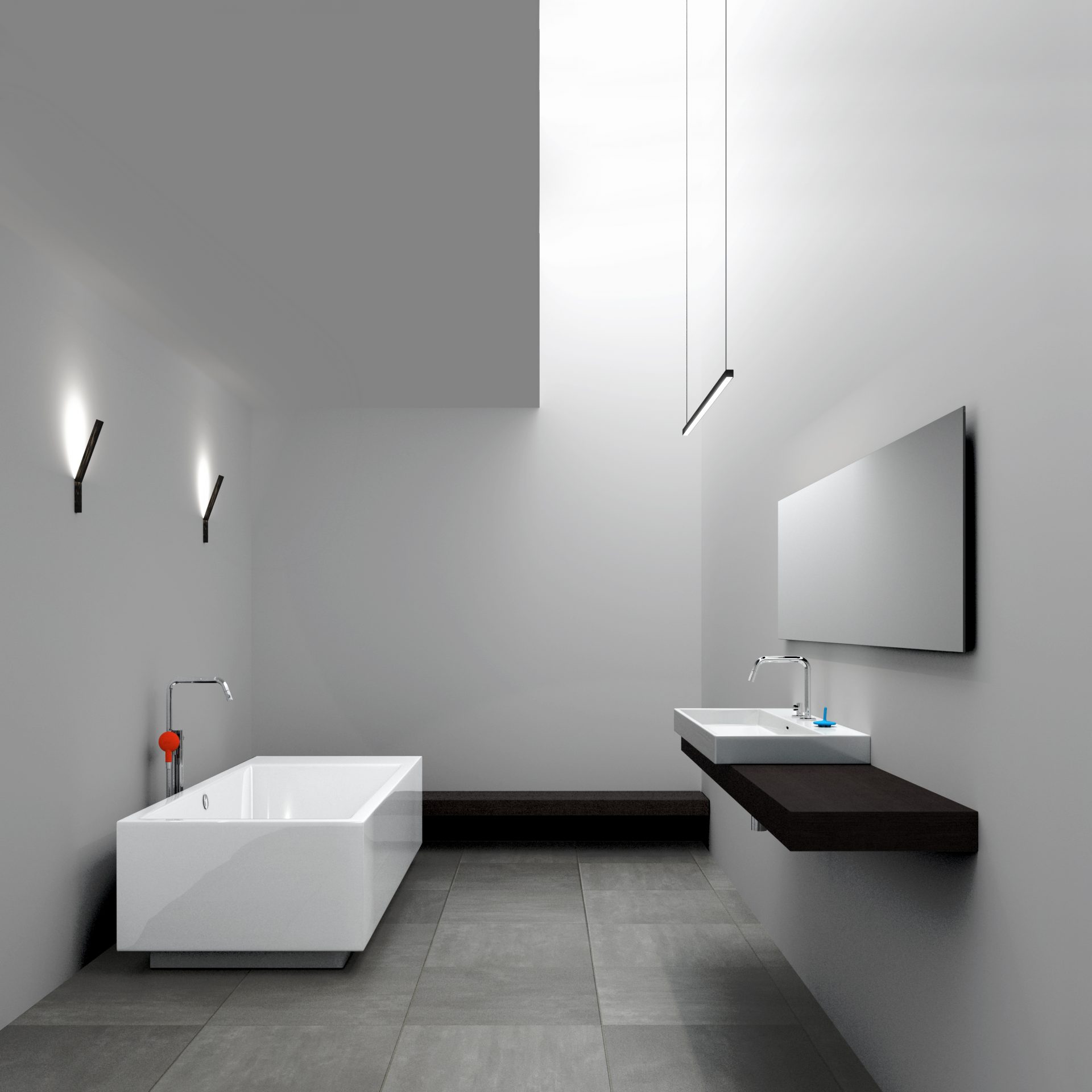 Clou Wash Me Meuble salle de bains 70x38x42cm Noir mat Lavabo céramique  blanc brillant avec robinet Xo 7 et bonde non-obturable et siphon chrome