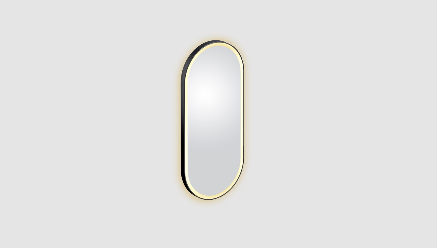 spiegel-ovaal-zwart-omlijsting-inclusief-ophangbeugels-toilet-badkamer-luxe-sanitair-Kaldur-rechts-clou-CL081204521-verlichting-LED