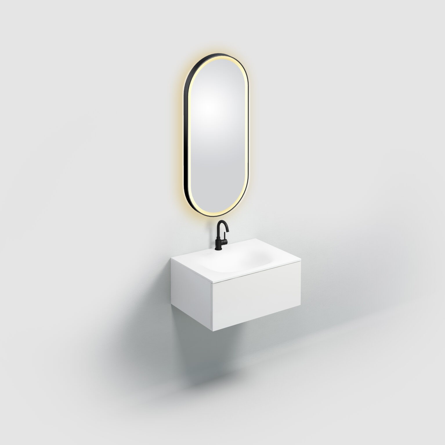 Spiegel-LED-verlichting-satijn-rand-met-ophangsysteem-ovaal-zwart-toilet-badkamer-luxe-sanitair-Flat-clou-CL081204521 