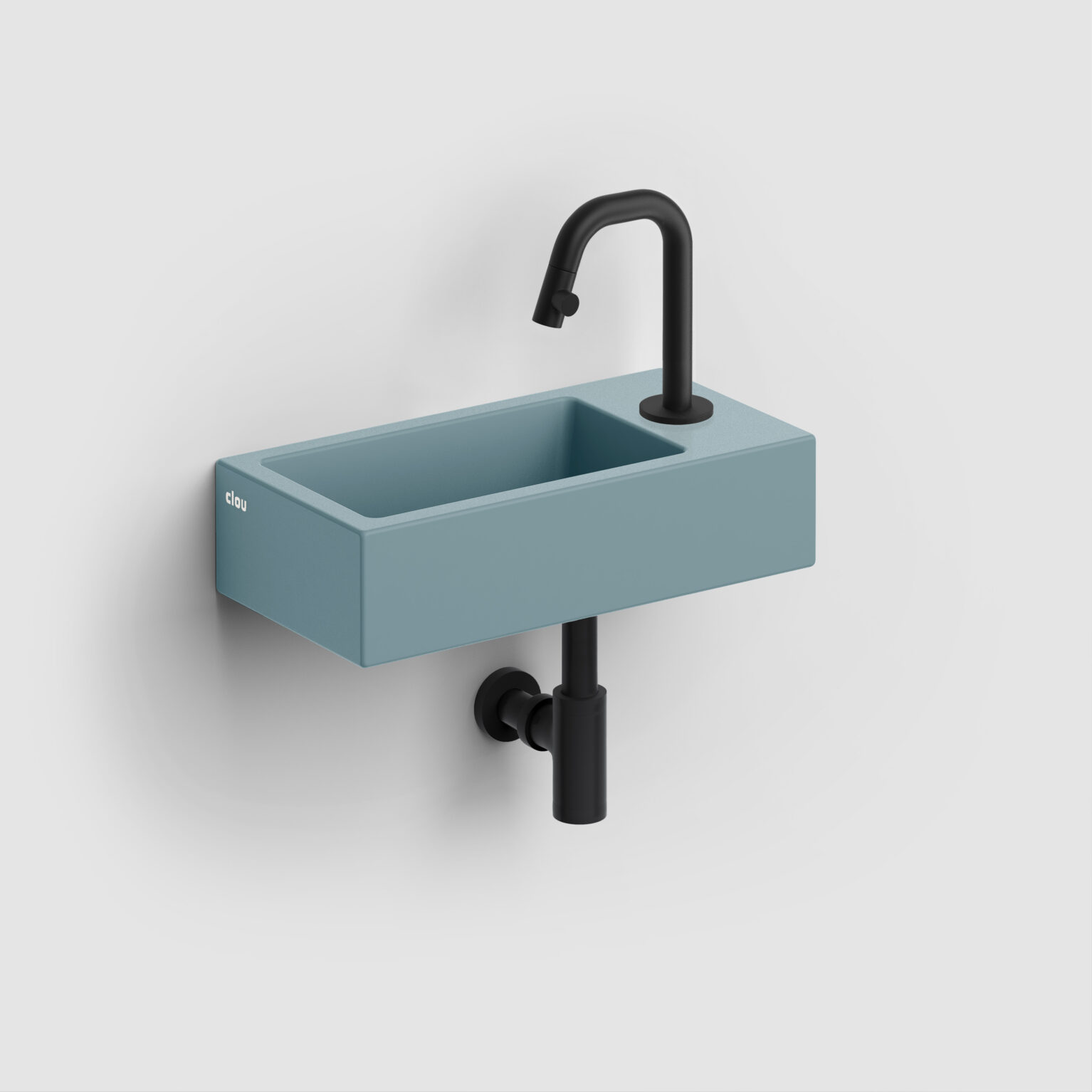 fontein-toilet-badkamer-luxe-sanitair-InBe-rechts-clou-36cm-Flush3-mat-blauw-CL0338030-Kaldur-koudwater-kraan-mat-zwart-CL060500421R-MiniSuk-sifon-CL065301121