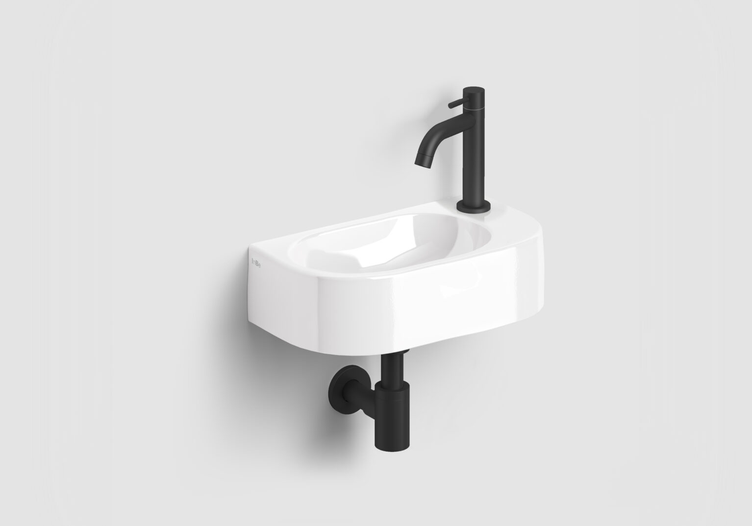 fontein-wastafel-wit-toilet-badkamer-luxe-sanitair-InBe-rechts-clou-IB030309421-keramiek-kraangat-40cm-InBe-sifon-IB065300221-mat-zwart-InBe-kraan