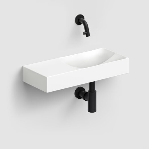 fontein-wit-toilet-badkamer-luxe-sanitair-One-Click-OneClick-clou-OC030004821-Vale-CL0302162L-mat-wit-keramiek-links-45cm-Kaldur-wand-fonteinkraan-CL060500121-MiniSuk-sifon-CL065301121