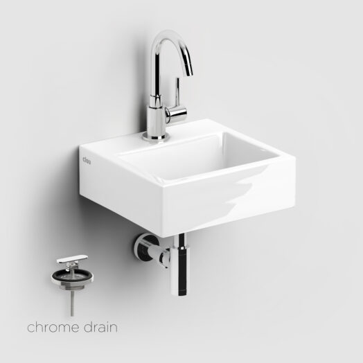 fontein-wit-toilet-badkamer-luxe-sanitair-One-Click-OneClick-clou-OC030003529-Flush-1-CL0303010-glanzend-wit-keramiek-rechts-36cm-Freddo-1-staande-fonteinkraan-CL060300329-chroom-MiniSuk-sifon-chroom-afvoerplug-Flush-CL1060300040