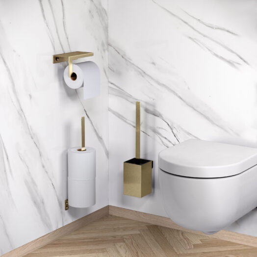 badkamer-luxe-sanitair-Fold-accessoires-goud-geborsteld-pvd-rolhouder-CL090402982-reserverolhouder-CL090403582-toiletborstelhouder-CL090404182-Hammock-toilet-clou-CL040108020-mat-wit-keramiek-marmer-hout